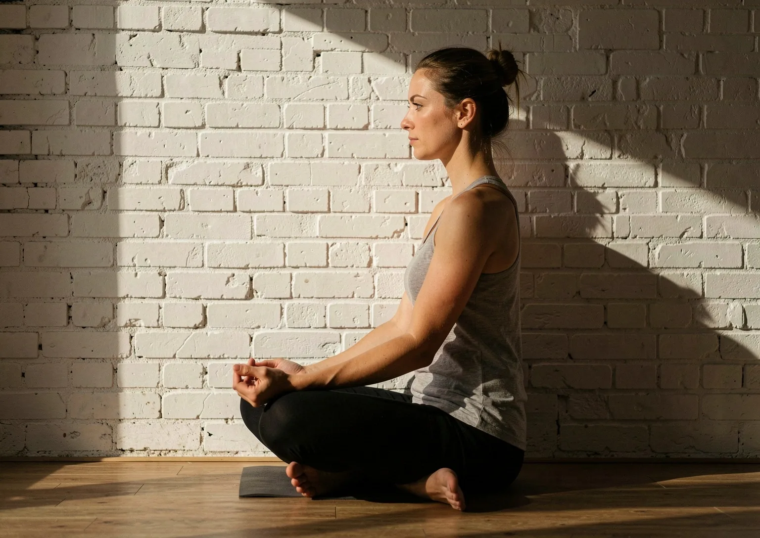 Minimalist yoga studio at Yoga Vibe UK